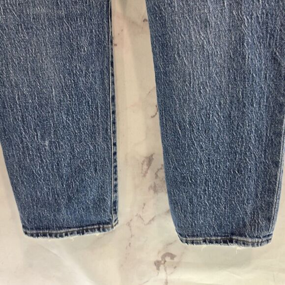 Madewell Jean Womens 27 X 27 High Rise Slim Crop Boyjean Lavern Acid Wash - Picture 9 of 13